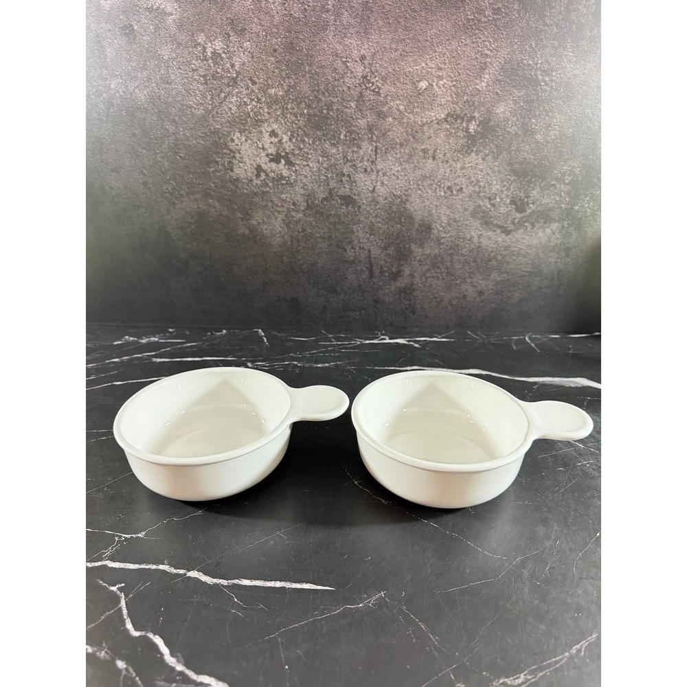 Vintage PAIR (2) Corningware Grab-It Bowls 5.5in Wide